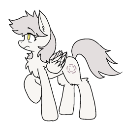 Size: 661x659 | Tagged: safe, artist:ponywar1997, oc, oc only, oc:concentric rings, pegasus, pony, simple background, solo, white background