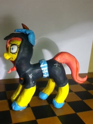 Size: 720x960 | Tagged: safe, artist:lupisvulpes, oc, oc only, earth pony, pony, craft, hooves, irl, photo, sculpture, solo