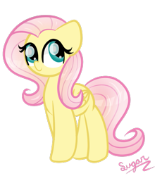 Size: 589x640 | Tagged: safe, artist:sugarcloud12, fluttershy, pony, g4, simple background, solo, transparent background