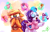 Size: 1300x835 | Tagged: safe, artist:whitediamonds, applejack, rarity, earth pony, pony, unicorn, rarijack daily, g4, applejack's hat, bag, clothes, cowboy hat, duo, duo female, eyebrows, eyes closed, eyeshadow, female, freckles, glowing, glowing horn, hat, horn, lesbian, levitation, magic, magic aura, makeup, mare, open mouth, perfume, raised hoof, saddle bag, scared, scarf, ship:rarijack, shipping, signature, smell, sparkles, sweat, tail, teary eyes, telekinesis, underhoof