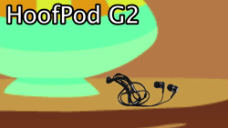 Size: 1280x720 | Tagged: safe, ai assisted, ai content, edit, fluttershy, g4, dankpods, earbuds, joke, sound, sound only, webm