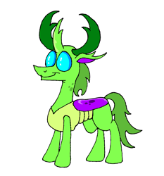 Size: 2067x2215 | Tagged: safe, artist:dragonboi471, thorax, changedling, changeling, g4, high res, king thorax, redesign, simple background, solo, white background