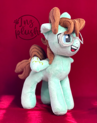 Size: 721x916 | Tagged: safe, artist:lnzz, oc, oc only, pegasus, pony, commission, glasses, irl, photo, plushie, pony plushie