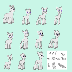 Size: 1280x1280 | Tagged: safe, artist:dazzle, earth pony, pegasus, pony, unicorn, g5, base, concave belly, female, height difference, hooves, male, mare, ms paint base, ms paint friendly, physique difference, simple background, slender, stallion, thin, unshorn fetlocks