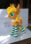 Size: 677x961 | Tagged: safe, artist:lnzz, oc, oc only, pony, unicorn, clothes, commission, irl, photo, plushie, pony plushie, socks, solo, striped socks