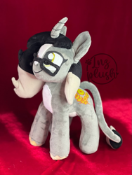 Size: 721x961 | Tagged: safe, artist:lnzz, oc, pony, unicorn, commission, customized toy, irl, photo, plushie, pony plushie, solo, toy