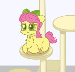 Size: 1820x1739 | Tagged: safe, artist:limitmj, posey bloom, earth pony, pony, g5, :<, adoraposey, behaving like a cat, bow, chest fluff, cute, female, hair bow, mare, solo, weapons-grade cute