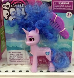 Size: 3072x3207 | Tagged: safe, izzy moonbow, pony, unicorn, g5, brushable, high res, irl, izzy is tol, photo, toy