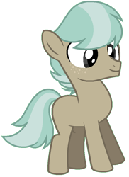 Size: 676x930 | Tagged: safe, artist:camomiie, artist:margarets-bases, oc, oc only, oc:golden beetle, earth pony, pony, base used, colt, foal, male, offspring, parent:silver spoon, parent:snails, parents:snailspoon, simple background, solo, transparent background