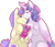 Size: 1000x850 | Tagged: safe, artist:charlie03bigote, cream puff, princess flurry heart, princess skyla, alicorn, earth pony, pegasus, pony, g4, baby, baby pony, creambetes, cute, female, filly, flurrybetes, foal, lesbian, magical lesbian spawn, mare, offspring, older, older cream puff, older flurry heart, parent:cream puff, parent:princess flurry heart, parents:flurrypuff, ship:flurrypuff, simple background, skylabetes, translated in the comments, transparent background, trio