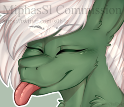 Size: 370x320 | Tagged: safe, artist:miphassl, oc, oc only, oc:summer breeze, pony, commission, sticker, tongue out