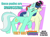 Size: 3404x2492 | Tagged: safe, artist:renderpoint, bon bon, lyra heartstrings, sweetie drops, earth pony, pony, unicorn, g4, baseball cap, blushing, cap, caption, concave belly, duo, eyes closed, female, hat, high res, image macro, kissing, lesbian, mare, meme, one eye closed, ship:lyrabon, shipping, smiling, sunglasses, text