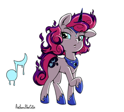 Size: 2200x2000 | Tagged: safe, artist:anibaruthecat, part of a set, sweetie belle, pony, unicorn, g4, alternate cutie mark, alternate hairstyle, alternate timeline, alternate universe, armor, high res, nightmare takeover timeline, peytral, simple background, solo, transparent background