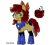 Size: 2200x2000 | Tagged: safe, artist:anibaruthecat, part of a set, apple bloom, earth pony, pony, g4, alternate cutie mark, alternate hairstyle, alternate timeline, alternate universe, armor, high res, night guard armor, nightmare takeover timeline, peytral, simple background, solo, transparent background