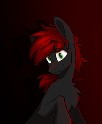 Size: 1333x1625 | Tagged: safe, artist:alrumoon_art, oc, oc only, earth pony, pony, chest fluff, gradient background, male, solo