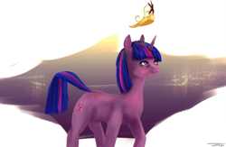 Size: 2048x1338 | Tagged: safe, artist:netkarma, twilight sparkle, pony, unicorn, g4, big crown thingy, crown, element of magic, jewelry, regalia, solo, unicorn twilight