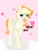 Size: 2661x3547 | Tagged: safe, artist:sodapop sprays, oc, oc:sodapop sprays, pegasus, pony, ara ara, blushing, chest fluff, crossed arms, ear fluff, heart, high res, in love, simple background, solo, text