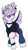 Size: 290x515 | Tagged: safe, artist:copycat, artist:silent-e, oc, oc:elytra, changedling, changeling, purple changeling, simple background, solo, transparent background, white changeling