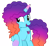 Size: 5293x4850 | Tagged: safe, artist:ejlightning007arts, misty brightdawn, pony, unicorn, g4, g5, cute, freckles, g5 to g4, generation leap, gradient mane, happy, mistybetes, rebirth misty, shy, simple background, solo, transparent background, vector