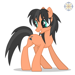 Size: 4000x4000 | Tagged: safe, artist:r4hucksake, oc, oc only, oc:scoria, earth pony, pony, female, mare, simple background, slender, solo, thin, transparent background