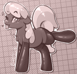 Size: 1143x1104 | Tagged: safe, artist:llametsul, cheerilee, earth pony, pony, :p, chest fluff, clothes, cute, monochrome, one eye closed, signature, socks, solo, stockings, thigh highs, tongue out, wink