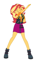 Size: 1900x3305 | Tagged: safe, artist:gmaplay, sunset shimmer, human, equestria girls, g4, cute, female, henshin, shimmerbetes, simple background, solo, sunset shimmer day, transparent background