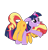 Size: 1985x2051 | Tagged: safe, artist:gmaplay, sunset shimmer, twilight sparkle, alicorn, pony, unicorn, comic:the tale of two sunsets, equestria girls, g4, bunset shimmer, butt, dock, missing horn, plot, simple background, tail, transparent background, tribute, twilight sparkle (alicorn), unconscious