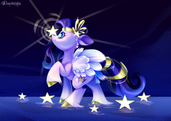 Size: 3536x2500 | Tagged: safe, artist:neonishe, part of a set, pipp petals, pegasus, pony, g5, adorapipp, butt, cute, female, high res, mare, plot, solo, stars