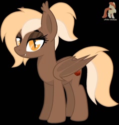 Size: 1055x1111 | Tagged: safe, artist:r4hucksake, oc, oc only, oc:brownie bite, bat pony, pony, black background, female, mare, simple background, solo