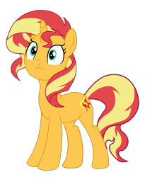 Size: 1900x2312 | Tagged: safe, artist:gmaplay, sunset shimmer, pony, unicorn, equestria girls, equestria girls series, g4, spring breakdown, spoiler:eqg series (season 2), cute, female, shimmerbetes, simple background, solo, sunset shimmer day, transparent background