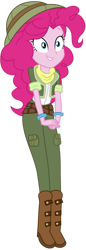 Size: 525x1521 | Tagged: safe, artist:ajosterio, pinkie pie, human, equestria girls, g4, clothes, hat, pants, shoes, simple background, solo, transparent background