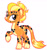 Size: 1280x1356 | Tagged: safe, artist:vi45, oc, oc only, hybrid, pony, g4, female, simple background, solo, white background