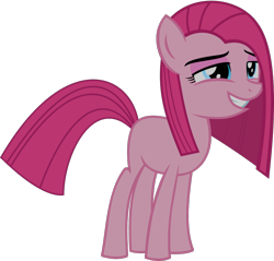 Size: 920x878 | Tagged: safe, artist:retroponybro, pinkie pie, g4, base used, female, filly, foal, inkscape, pinkamena diane pie, simple background, smiling, solo, teenager, transparent background, vector, younger