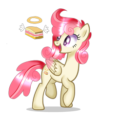 Size: 2048x2048 | Tagged: safe, artist:doraeartdreams-aspy, oc, oc only, oc:angel cake, pegasus, pony, base used, female, high res, mare, offspring, parent:pound cake, parent:princess flurry heart, parents:poundflurry, simple background, solo, transparent background, turned head