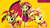 Size: 3840x2160 | Tagged: safe, artist:optimussparkle, sunset shimmer, demon, human, pony, unicorn, equestria girls, g4, my little pony equestria girls: better together, 2023, 3d, daydream shimmer, female, high res, human ponidox, self paradox, self ponidox, simple background, solo, source filmmaker, sunset satan, sunset shimmer day, triality, wings, yellow background