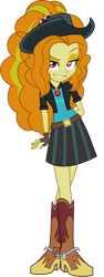 Size: 678x1799 | Tagged: safe, artist:ajosterio, adagio dazzle, human, equestria girls, g4, belt, boots, clothes, cowboy boots, cowboy hat, cowgirl, hat, shoes, simple background, skirt, solo, spurs, stetson, transparent background