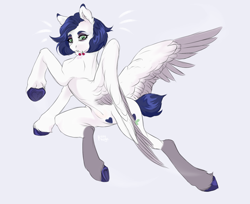 Size: 1286x1050 | Tagged: safe, artist:raychelrage, oc, pegasus, pony, belly, solo, thin