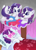 Size: 1022x1435 | Tagged: safe, artist:terra0940, derpibooru exclusive, rarity, pony, unicorn, g4, bed, cute, dream, hair curlers, multeity, pillow, raribetes, sleep mask, sleeping, smiling, thinking