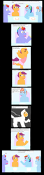 Size: 1280x5094 | Tagged: safe, artist:bokkathfoxrabbit, bow hothoof, rainbow dash, scootaloo, windy whistles, pegasus, pony, g4, adopted, adopted offspring, astronaut, ballerina, bread, comic, family, female, filly, foal, food, grin, headcanon in the description, implied equestria girls, implied twilight sparkle, male, mare, parent:bow hothoof, parent:windy whistles, parents:windyhoof, rainbow dash's parents, request, scootadoption, scootalove, scootarina, siblings, sisters, sitting, smiling, stallion, support, table, toast, unsure