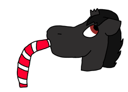 Size: 1726x1246 | Tagged: safe, artist:polofastter, oc, oc only, oc:polo fastter, pony, 1000 hours in ms paint, broken horn, horn, red eyes, simple background, solo, transparent background