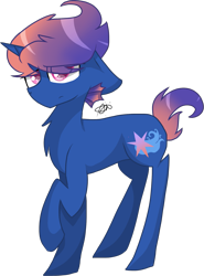 Size: 1325x1787 | Tagged: safe, artist:gallantserver, oc, oc only, oc:pointe break, pony, unicorn, concave belly, offspring, parent:flash sentry, parent:sonata dusk, simple background, solo, transparent background