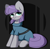 Size: 2797x2761 | Tagged: safe, artist:kittyrosie, maud pie, earth pony, pony, g4, blushing, high res, solo