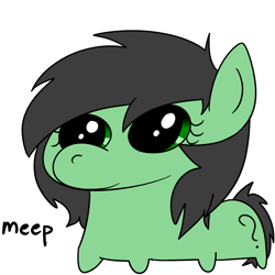 Size: 3000x3000 | Tagged: safe, oc, oc:filly anon, pony, female, filly, high res, meep, numget, simple background, solo, white background