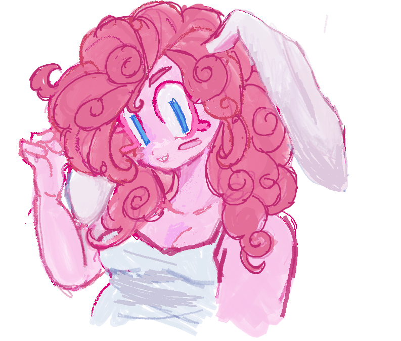 3206842 Safe Artist Dddddaxie998839 Pinkie Pie Rabbit Anthro