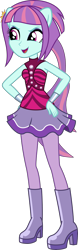 Size: 1280x4108 | Tagged: safe, artist:ajosterio, screencap, sunny flare, human, equestria girls, equestria girls specials, g4, my little pony equestria girls: dance magic, cute, eyeshadow, female, hand on hip, makeup, ponied up, simple background, solo, transparent background