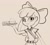 Size: 1201x1080 | Tagged: safe, artist:tjpones, apple bloom, human, g4, food, gray background, grayscale, humanized, looking at you, monochrome, rice, simple background, smiling, smiling at you, solo, sushi, tray