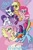 Size: 770x1176 | Tagged: safe, artist:petaltwinkle, applejack, fluttershy, pinkie pie, rainbow dash, rarity, twilight sparkle, alicorn, earth pony, pegasus, pony, unicorn, g4, cutie mark eyes, female, flying, group, looking at you, mane six, mare, open mouth, open smile, sextet, signature, smiling, smiling at you, sparkly mane, spread wings, twilight sparkle (alicorn), wingding eyes, wings