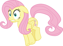 Size: 4154x3000 | Tagged: safe, artist:cloudy glow, fluttershy, pegasus, pony, g4, stare master, .ai available, female, floppy ears, mare, simple background, solo, transparent background, vector