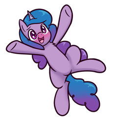 Size: 3200x3400 | Tagged: safe, artist:magician-horse, izzy moonbow, pony, unicorn, g5, belly, blushing, chest fluff, cute, female, happy, heart, heart eyes, high res, izzybetes, mare, open mouth, open smile, simple background, smiling, solo, transparent background, wingding eyes