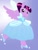 Size: 3024x4032 | Tagged: safe, artist:joeysclues, twilight sparkle, alicorn, pony, g4, alternate hairstyle, cinderella, clothes, dress, evening gloves, female, glass slipper (footwear), glass slippers, gloves, gown, long gloves, mare, poofy shoulders, smiling, solo, sparkles, spread wings, standing, twilight sparkle (alicorn), wings